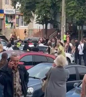Конфілкт з поліцією та ТЦК у ВІнниці на вулиці Замостянській