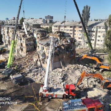 Місце влучання в Києві вночі 28 серпня