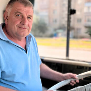Олександр Паращин, водій автобуса з Вінниці