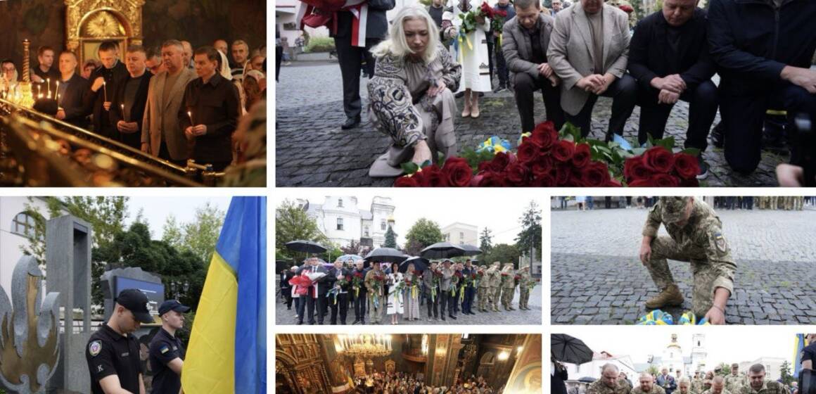 У Вінниці розпочали День Незалежності молитвою за мир та вшануванням загиблих захисників