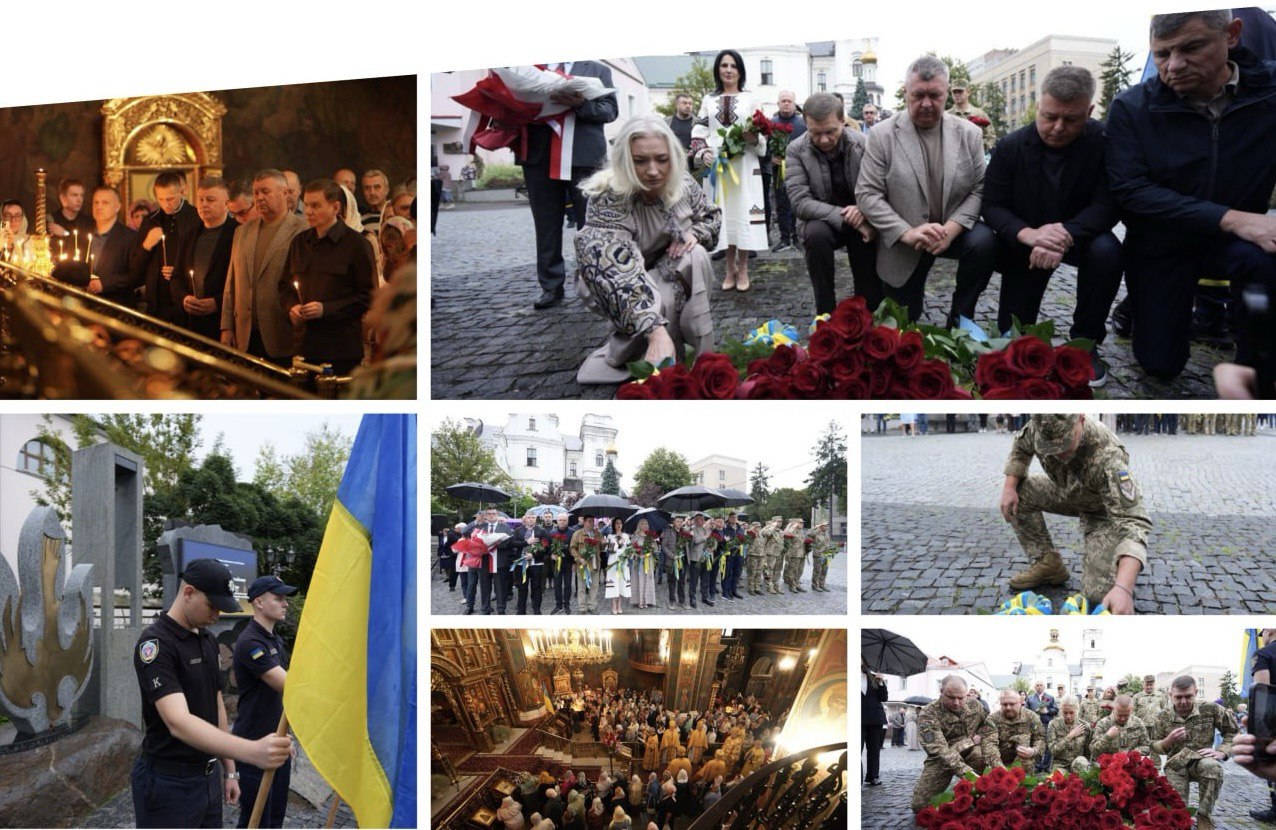 У Вінниці розпочали День Незалежності молитвою за мир та вшануванням загиблих захисників