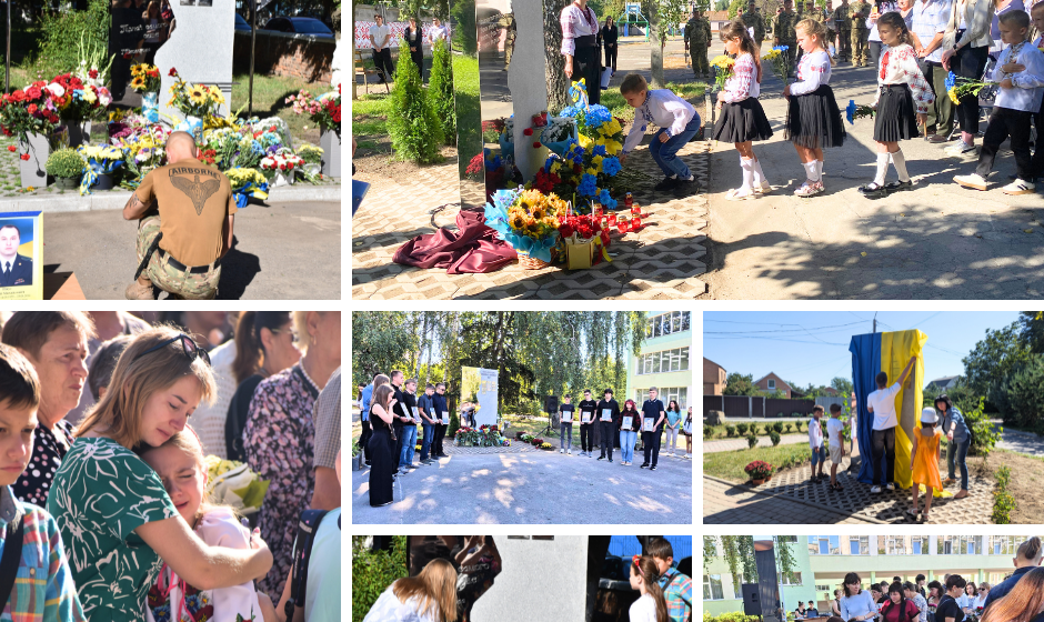 У чотирьох ліцеях Вінниці відкрили пам’ятні знаки на честь полеглих Захисників України