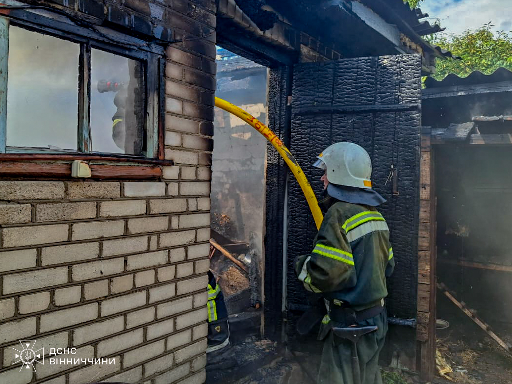 На Вінниччині під час пожежі травмувався чоловік