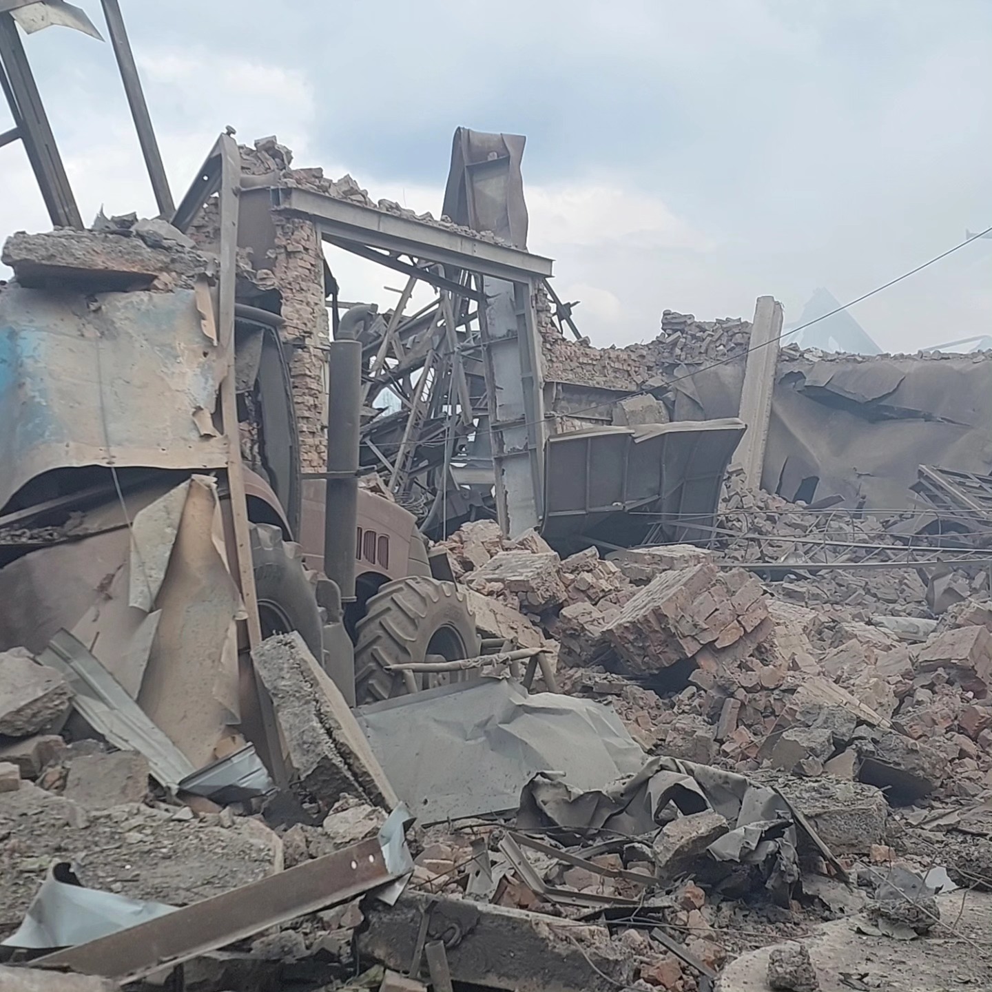 Зруйноване підприємство у Вінниці під час атаки 10 вересня