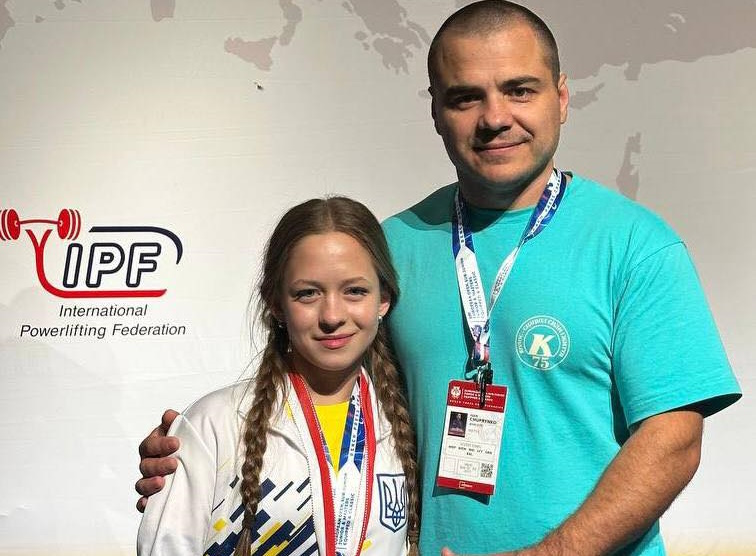 Марія Поступайло з Вінниці з тренером