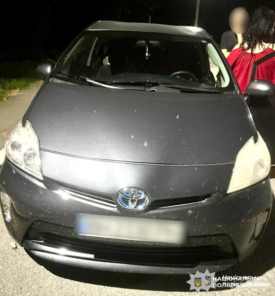 Затримання автомобіля із одеситкою на Вінниччині