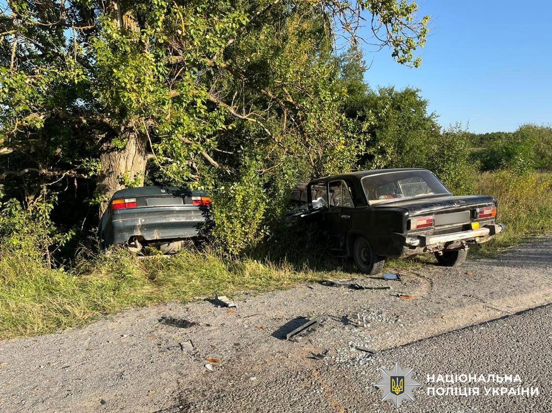 Автомобілі злетіли в кювет