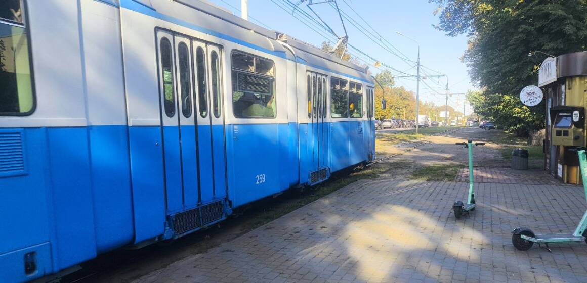 Трамвай у Вінниці на Хмельницькому шосе