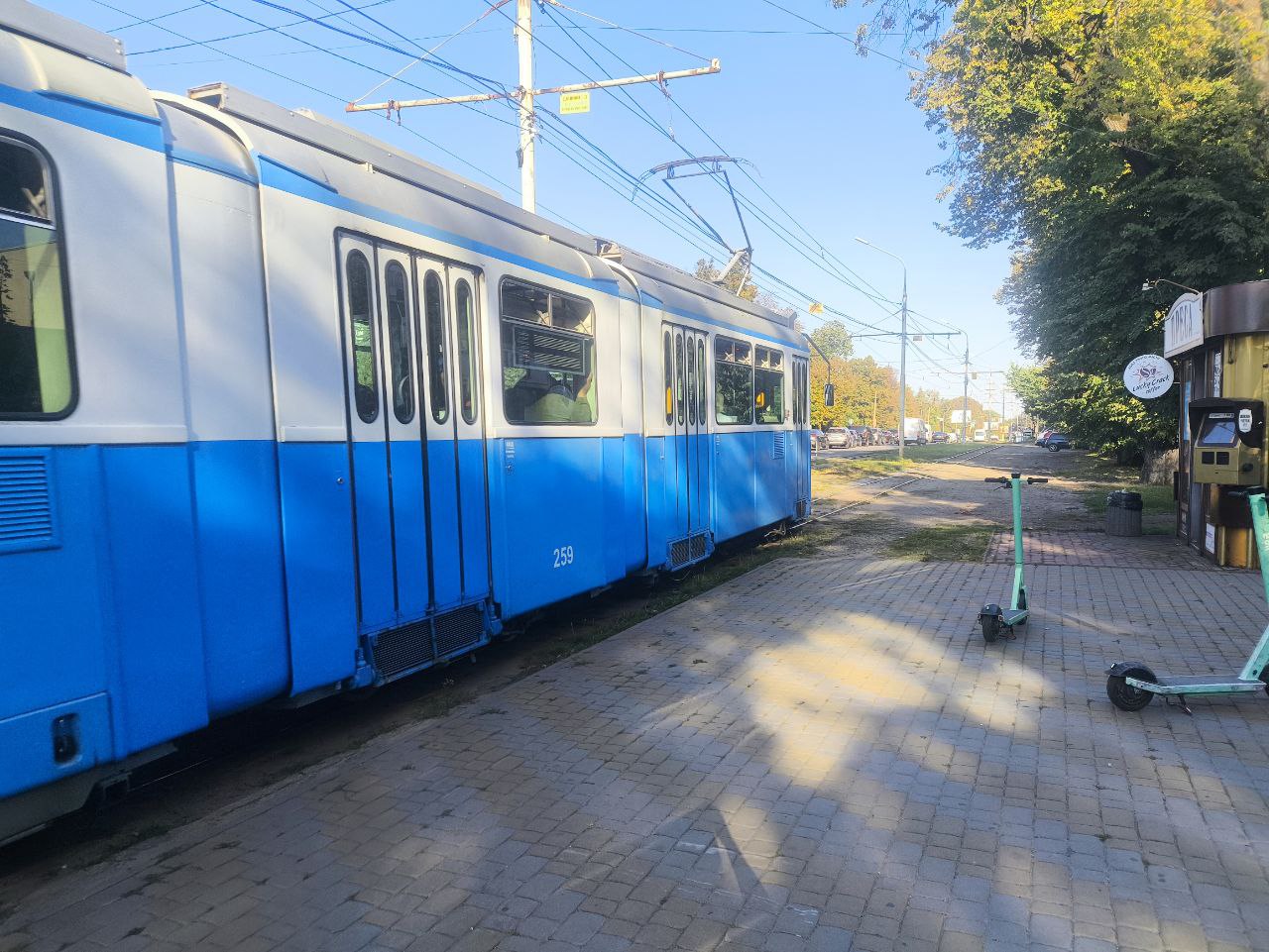 Трамвай у Вінниці на Хмельницькому шосе