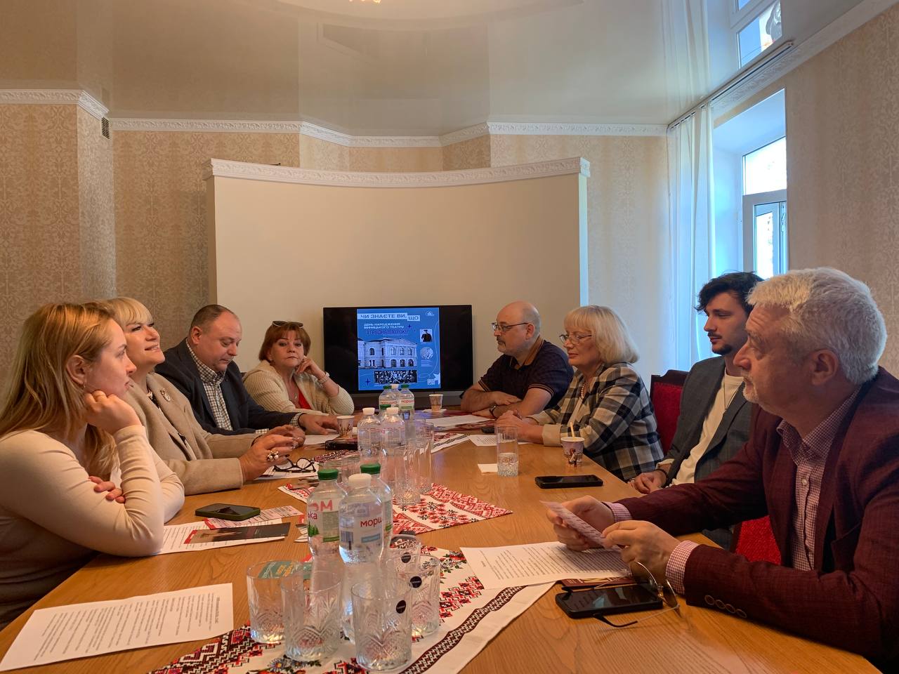 Прес-конфереснція у театрі Садовського у Вінниці