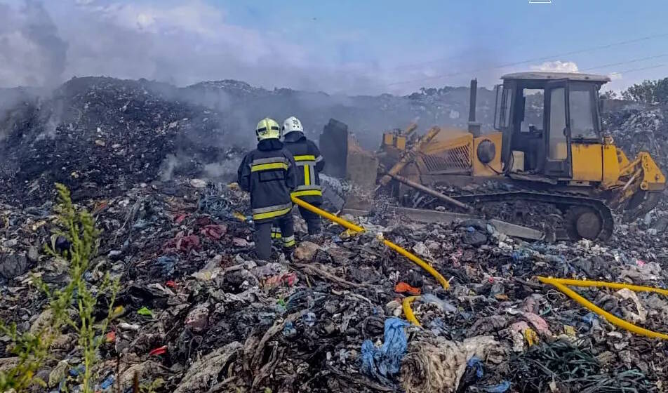 Горить сміттєзвалище на Вінниччині