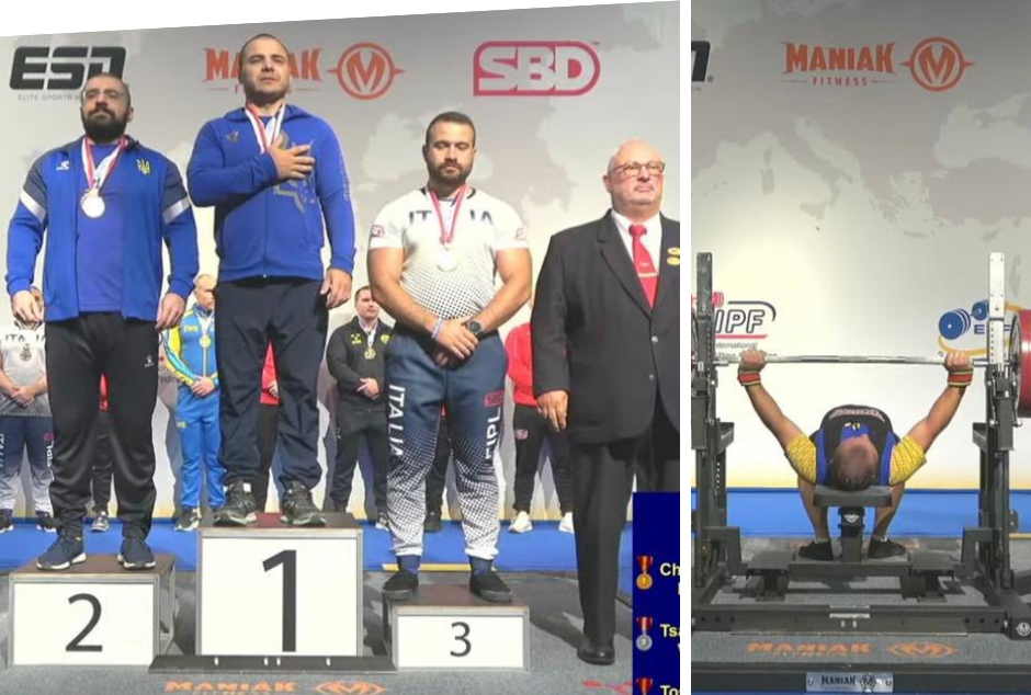 Вінничанин Іван Чупринко став чемпіоном Європи з класичного жиму лежачи