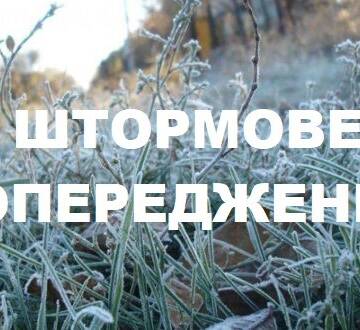 Синоптики попереджають про штормовий вітер і заморозки на Вінниччині