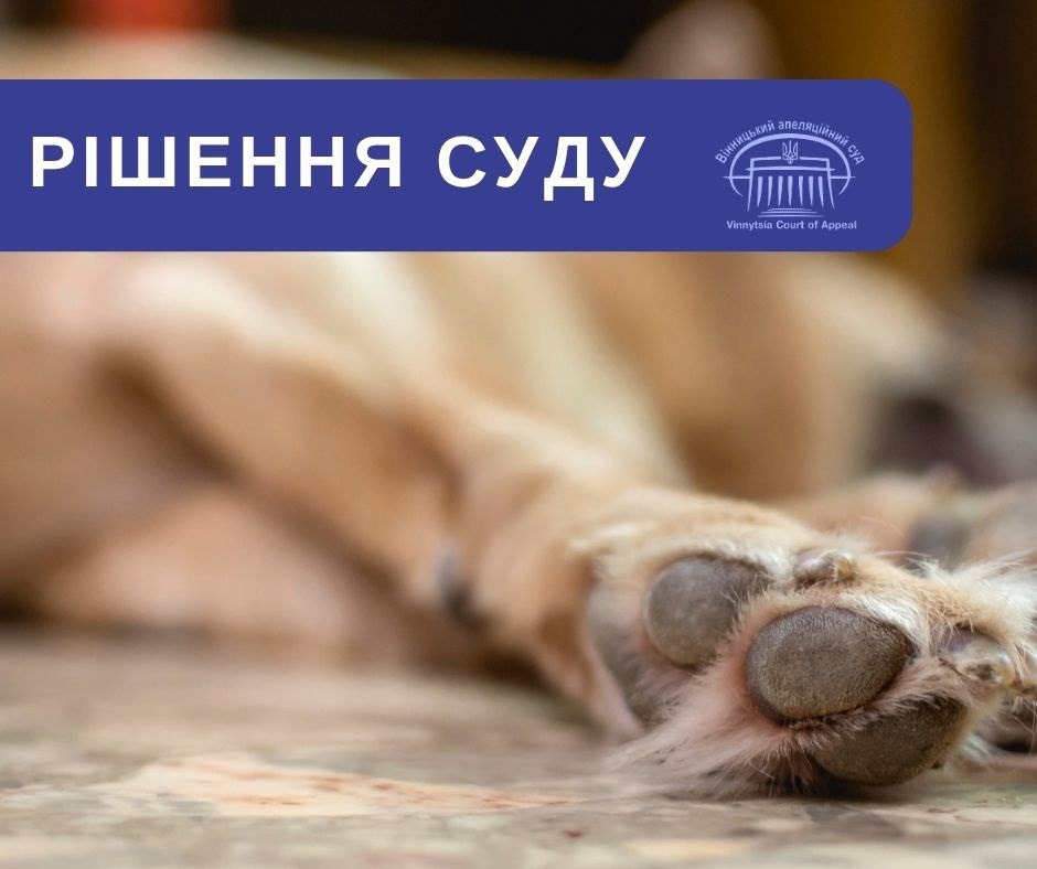 Апеляційний суд залишив без змін вирок чоловіку, який застрелив собаку на очах дитини