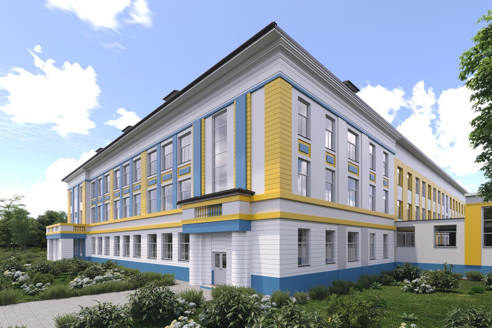Вінницький ліцей №32 змінить фасад у кольори державного прапора