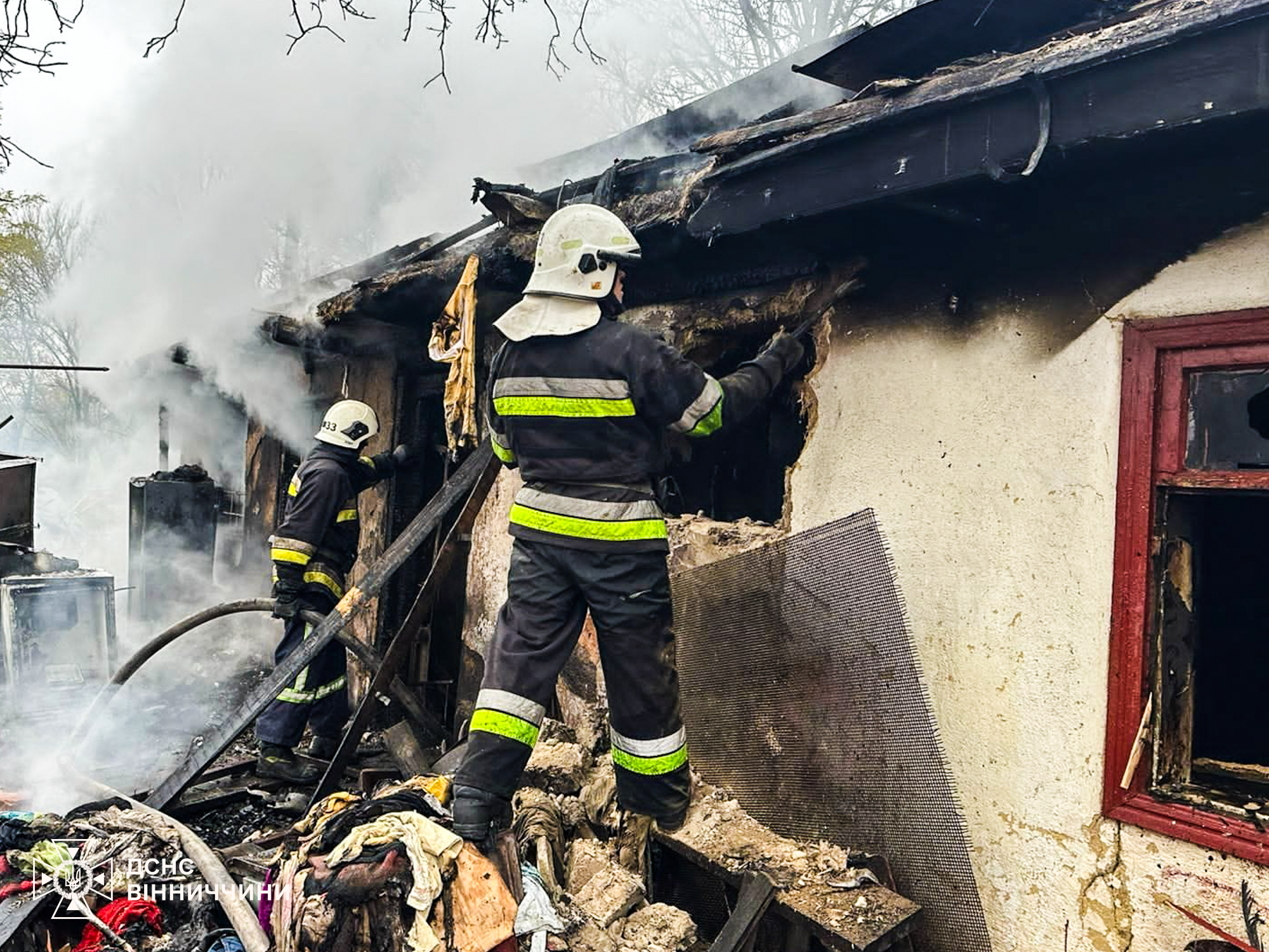 Під час пожежі на Вінниччині постраждав чоловік