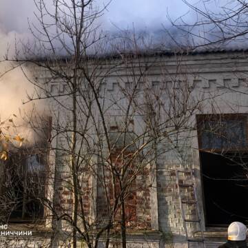 Пожежа в Стрижавці: спалахнула будівля покинутої школи