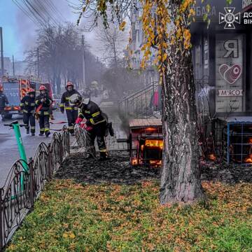 У Вінниці загорівся генератор біля магазину: рятувальники не допустили поширення полум’я