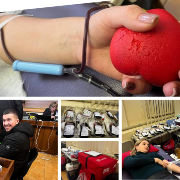 Донація ВТК (1) Працівники Вінницької транспортної компанії знову стали донорами крові