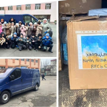 Вінницькі ліцеї передали на передову мікроавтобус для захисників