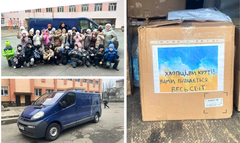 Вінницькі ліцеї передали на передову мікроавтобус для захисників