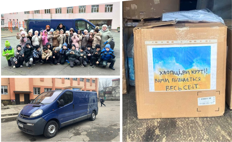 Вінницькі ліцеї передали на передову мікроавтобус для захисників