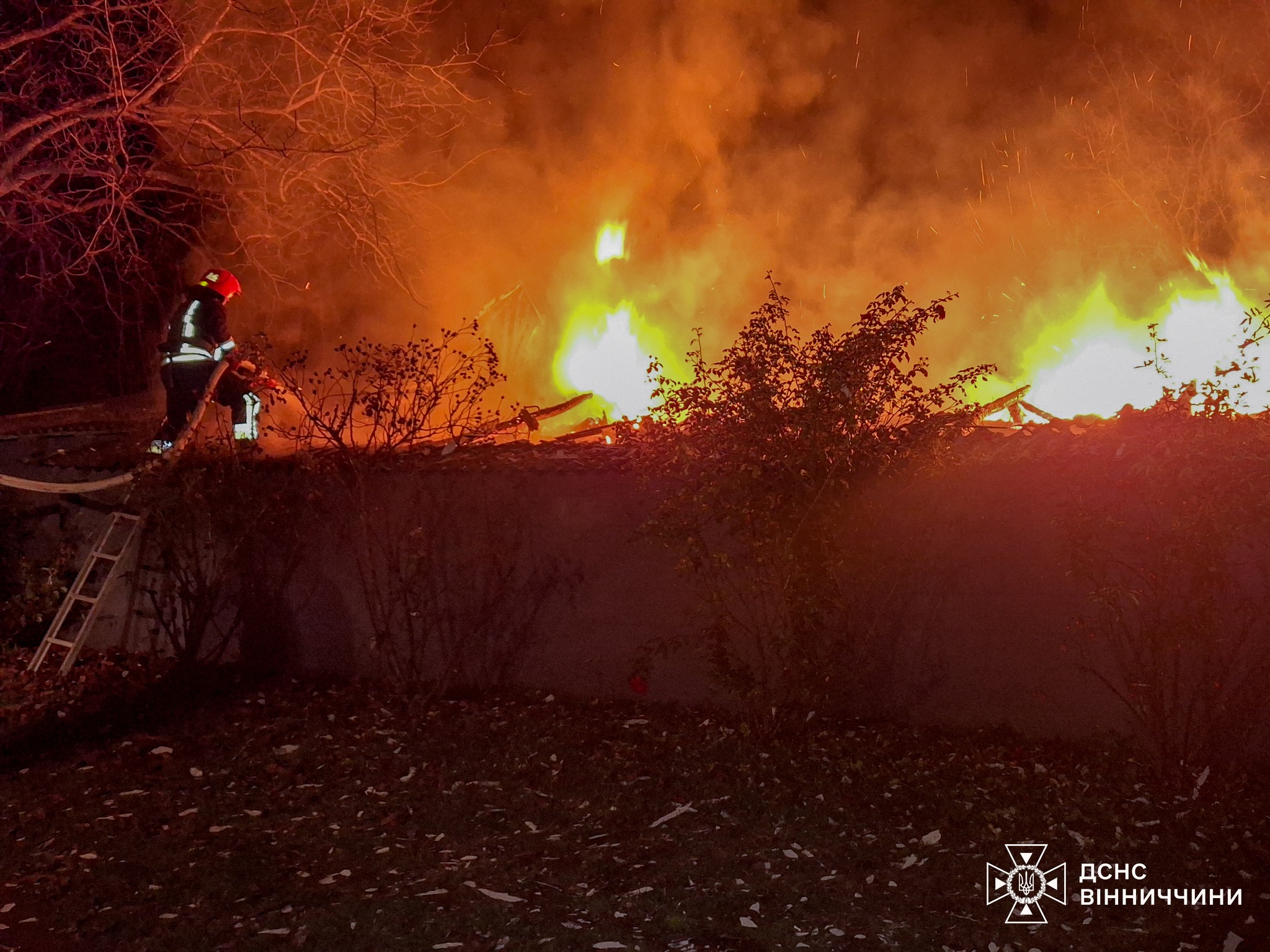 На Вінниччині за добу сталося п’ять пожеж у приватних будинках