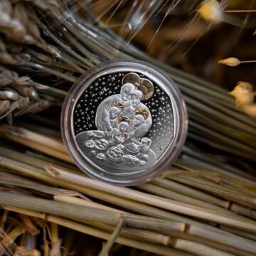 Срібну монету з позолотою  «Дух Різдва» презентував Нацбанк