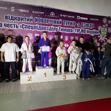 Юні вінницькі дзюдоїсти вибороли 24 нагороди на «Новорічному турнірі»