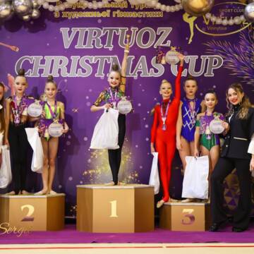 У Вінниці відбувся всеукраїнський турнір з художньої гімнастики Virtuoz Christmas Cup-2025