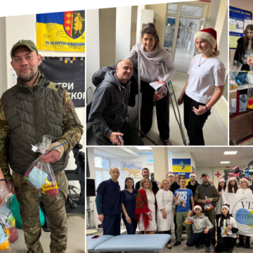 Юні волонтери з гостинцями відвідали поранених Захисників