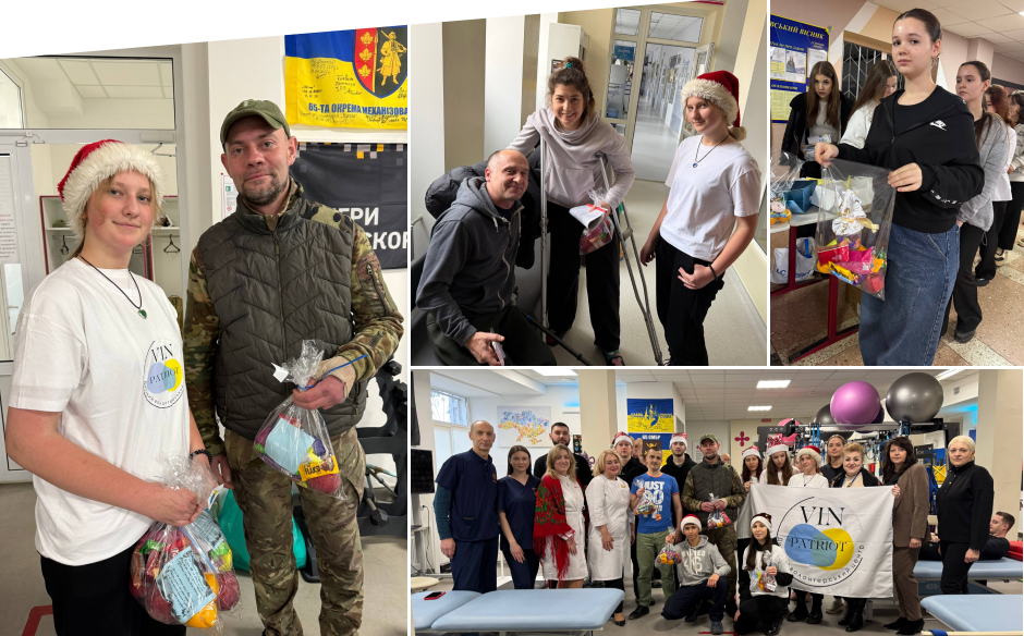 Юні волонтери з гостинцями відвідали поранених Захисників