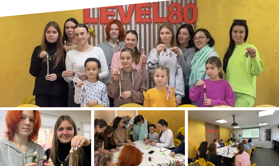 Вінничан навчали виготовляти брелок «Теплий чоловічок» у техніці макраме