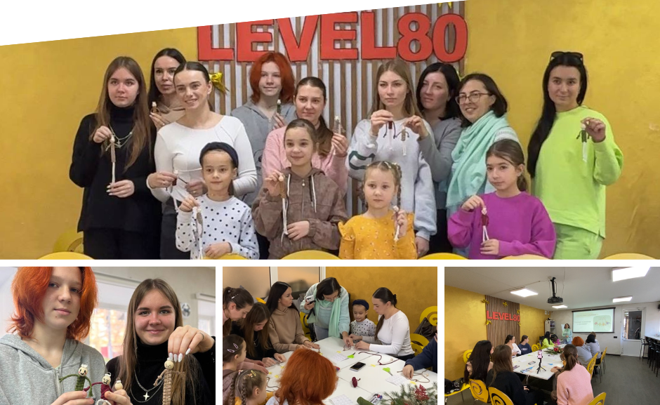 Вінничан навчали виготовляти брелок «Теплий чоловічок» у техніці макраме