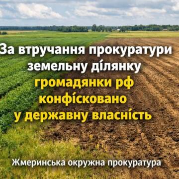 На Жмеринщині конфіскували земельну ділянку в росіянки