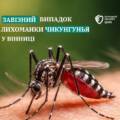 У Вінниці зафіксовано випадок гарячки Чикунгунья