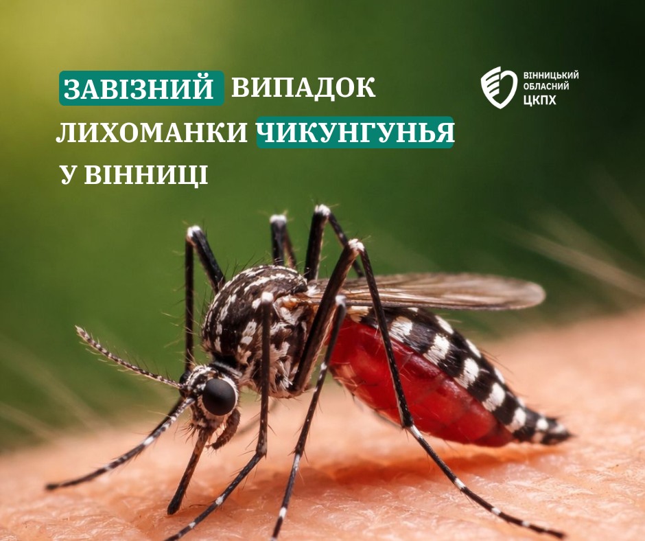 У Вінниці зафіксовано випадок гарячки Чикунгунья