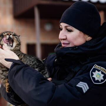 9b27f256-f06f-4f59-bc2c-7ee14eddba36 Поліцейські допомагають чотирилапим безхатькам пережити морози