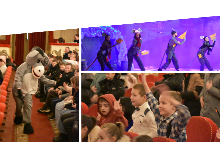 Вихованці центру «Гармонія» побували на новорічній виставі в театрі ім. Садовського