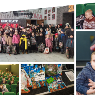 У Вінниці для дітей пільгових категорій влаштували перегляд фільму