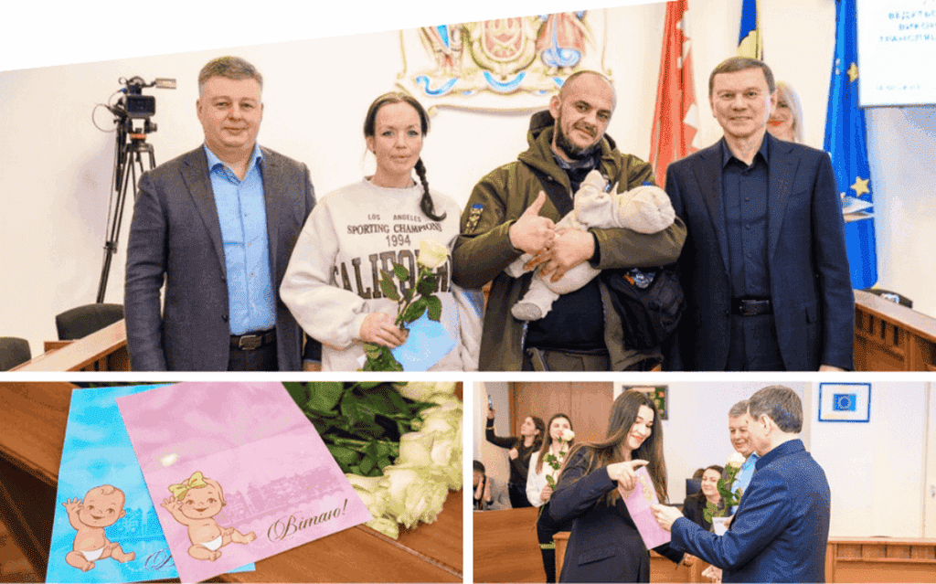 У Вінниці привітали родини малюків, народжених у новорічні свята 2026 року