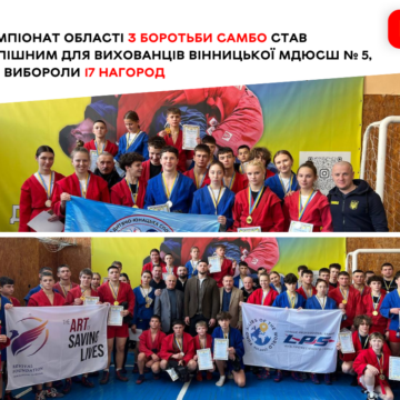Вінницькі самбісти вибороли 17 нагород на чемпіонаті області