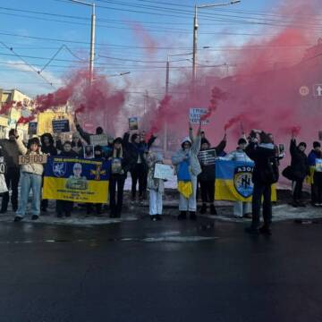 У Вінниці сьогодні провели акцію в честь пам’яті військовослужбовця Олександра Олійника на псевдо “Дізель”