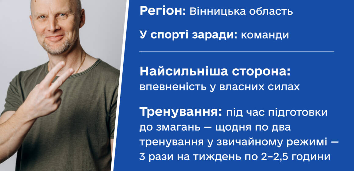 Вінницький ветеран представить Україну на змаганнях у США