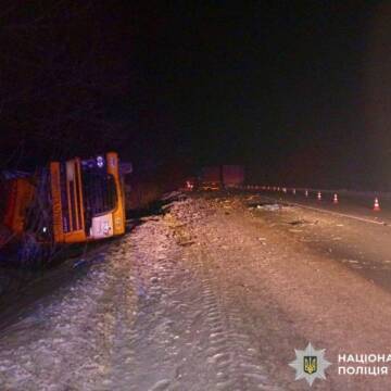 img_82dc95cd5173803307ac64e2da8a74bb Загинув водій унаслідок зіткнення вантажівок під Вінницею