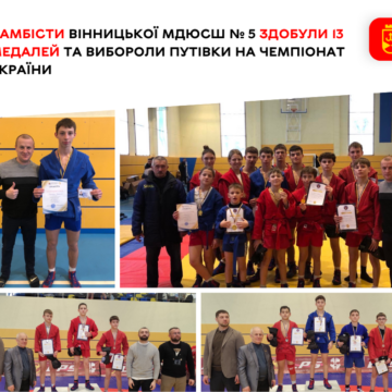 Вінницькі самбісти завоювали 13 нагород на чемпіонаті області