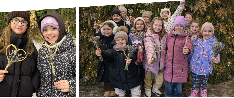 У Вінницьких Хуторах діти виготовляли валентинки з рогози та лаванди