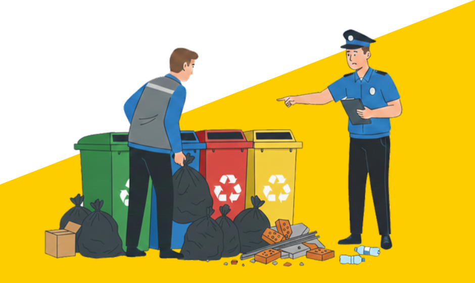 У Вінниці чоловіка притягнули до відповідальності за викидання будівельного сміття