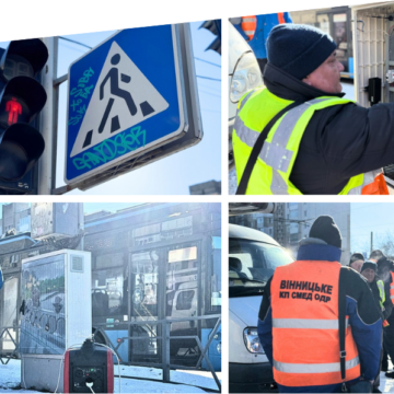 Вінницькі світлофори забезпечують роботу генераторами під час відключень світла