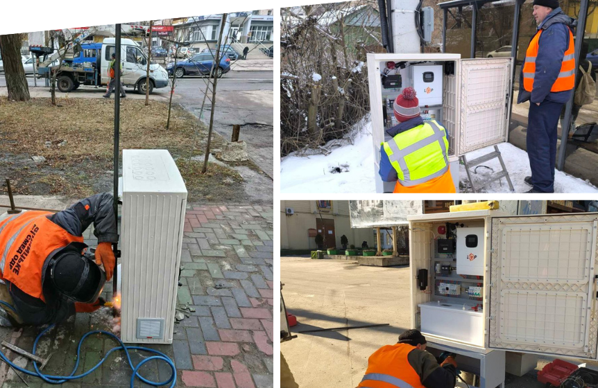 Світлофори на ключових перехрестях Вінниці оснастили новими системами безперебійного живлення